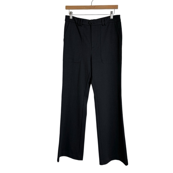 Anthropologie The Essential Trouser Pants Black Womens 8 Contemporary Minimalist - Picture 12 of 12
